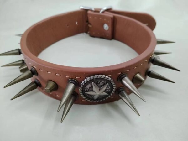 High-end cowhide pet collar