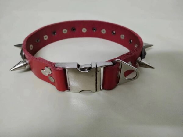 Hound fighting cowhide collar